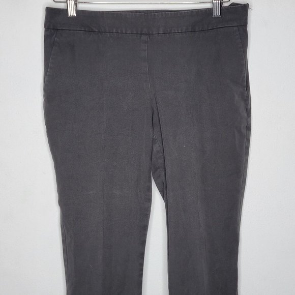 Eileen Fisher Petite Small Gray Slim Ankle‎ Zip Side Zip Women's Pants - Picture 3 of 8